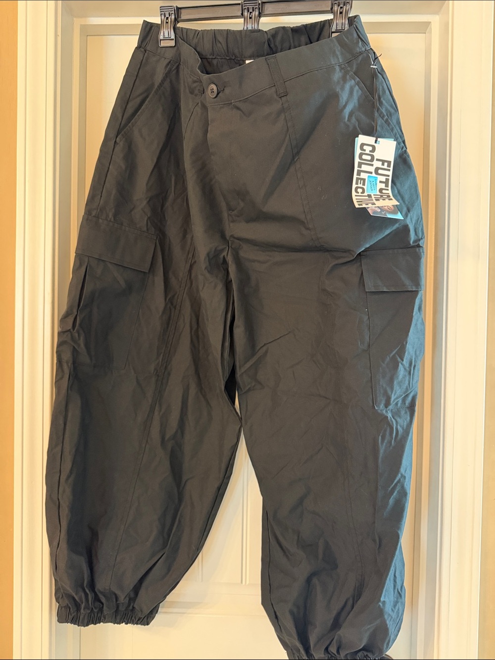 Women’s Future Collective Black Cargo Jogger Pants